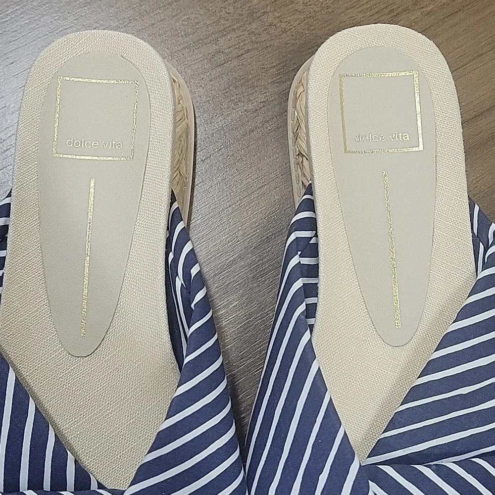 Dolce Vita Giza Knotted Platform square toe Slides-Size 8 - Picture 2 of 14